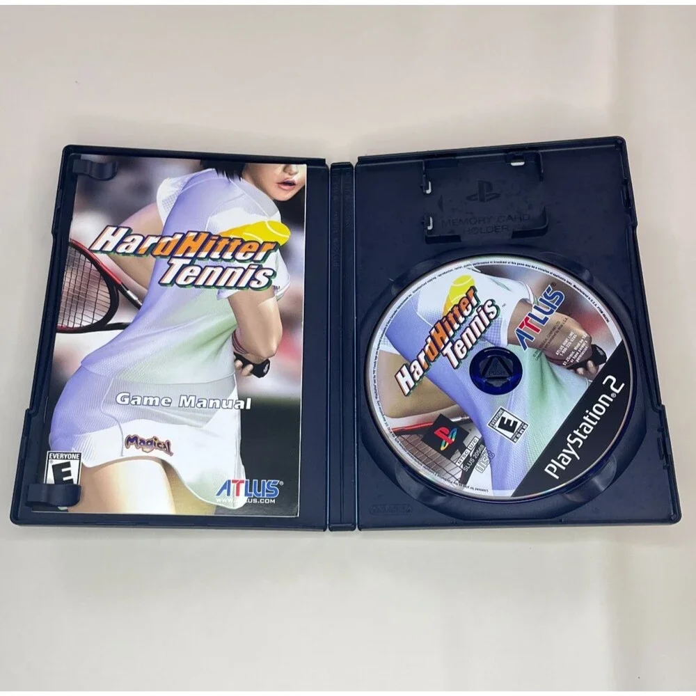 Hard Hitter Tennis PS2 (Sony PlayStation 2, 2002) CIB with Manual Black Label